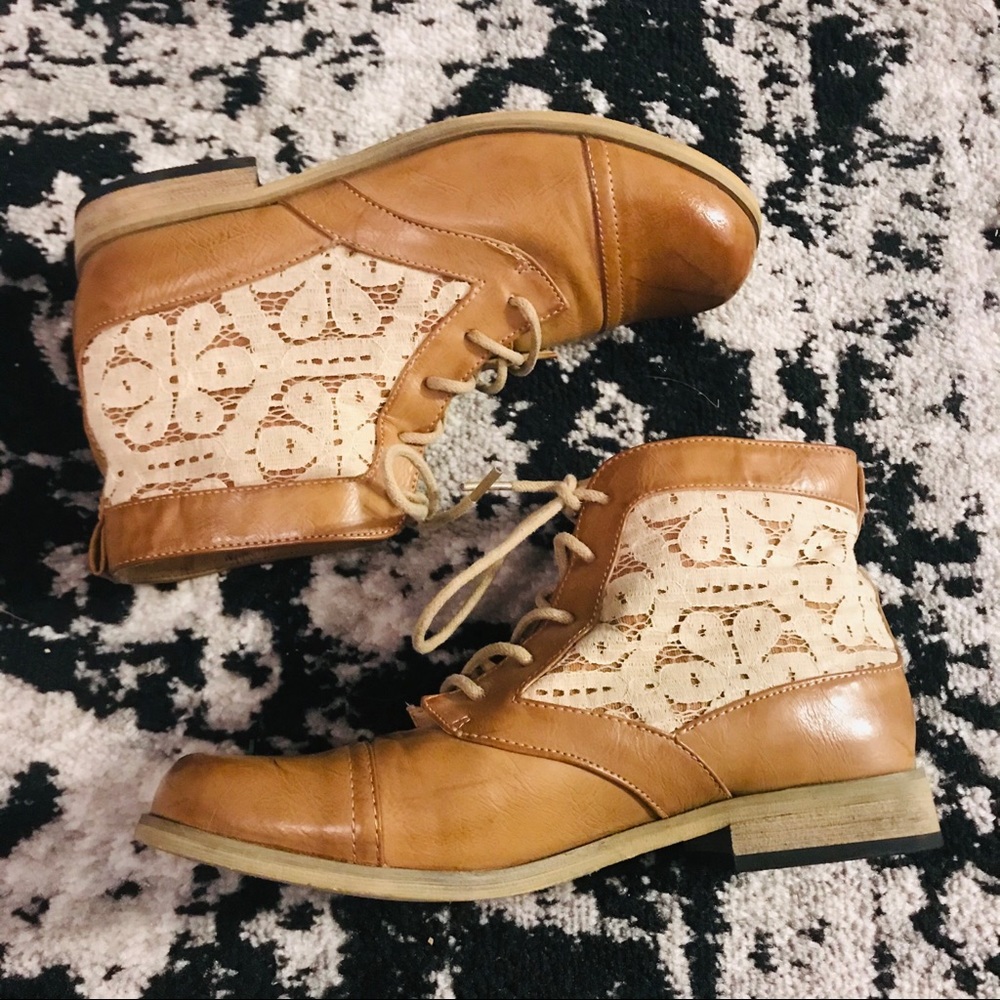 XOXO lace booties